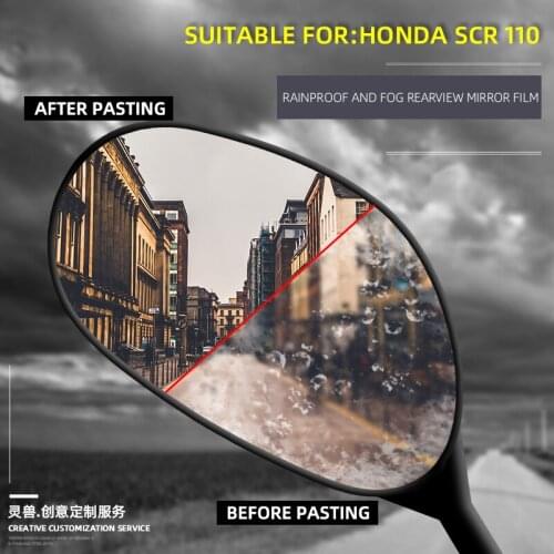 Suitable for Honda WH110T-A rearview mirror film modification accessories scooter rear mirror anti-fog and rainproof film
