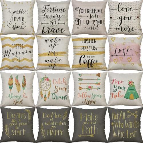 Home Cushion 18'' Cotton Case Pillow Throw Decor Maxim Cover Pattern Waist Linen