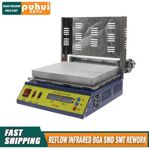 Original Authorized PUHUI T946 Electronic Hot Plate T946 800W Preheating Oven With 180*240mm Heating Size PCB Preheater