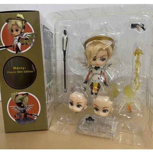 Mercy OW Figure Classic Skin Edition Action Figure Collectible Model Toy Doll