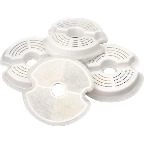 4pcs Activated Carbon Fountain Filter Round Water Dispenser Filter Replacement Pet Water Dispenser Filter 2021 New