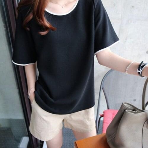 New Classic casual and breathable summer hot selling high quality short sleeve womens soft T-shirt
