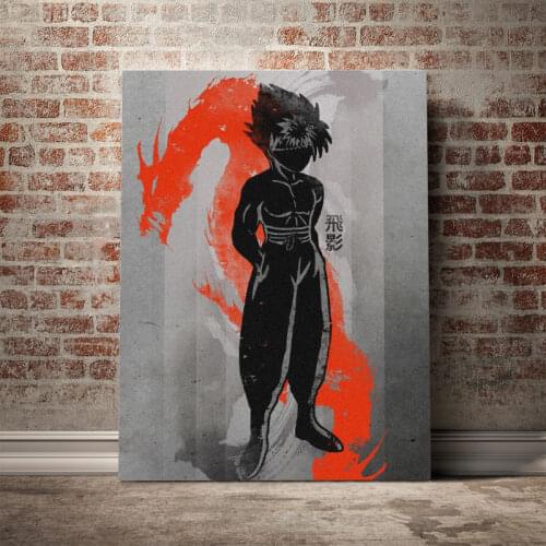 YuYu Hakusho Hiei Poster Canvas Wall Art Decoration prints for living Kid Children room Home bedroom decor painting