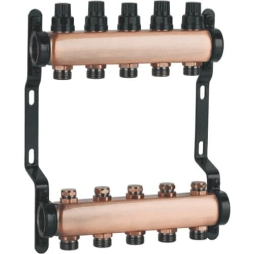 Household Underfloor Heating Manifold stainless steel floor/water heating manifold water separeter for 1/2 pex