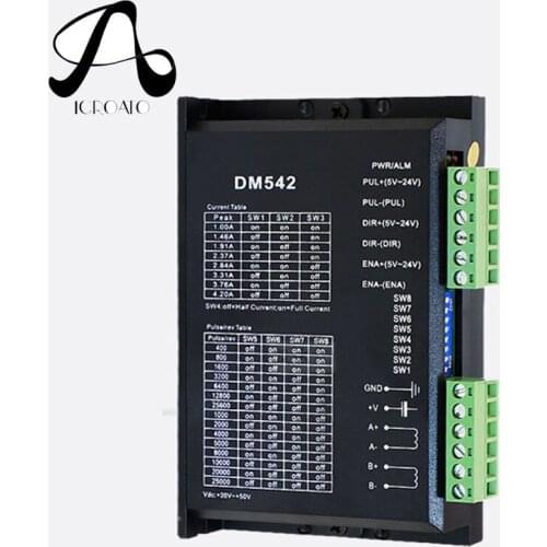 DM542 Stepper Motor Controller For 57 86 Series 2-phase Stepper Motor Driver 18-48 VDC Nema17 Nema23