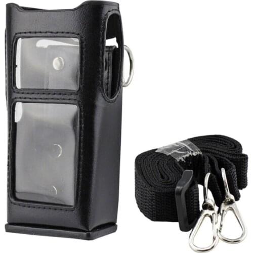 Leather Case Carrying Bag Holster with Belt Clip Strap for HYT Hytera PD785 PD782 PD780 PD982 PD985 Radio Walkie Talkie