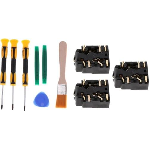 MagiDeal 3x 3.5mm Headphone Jack for Microsoft Xbox One S Controller + Tools