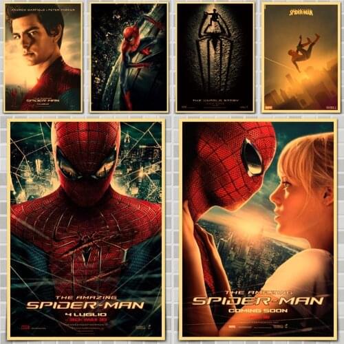 Marvel Spider-Man Movie Poster Wall Stickers For Home Room Bar Decor Art