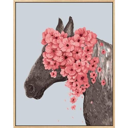 Paint By Number Horse Horse Painting Vintage Painting Paint By Number For Adult Paint By Numbers Paint By Numbers Vintageflower