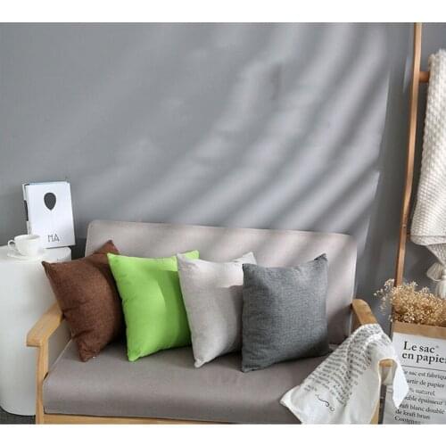 Modern And Simple Plain Linen Pillowcase Cushion Cover, High Quality Home Pillow Cushion