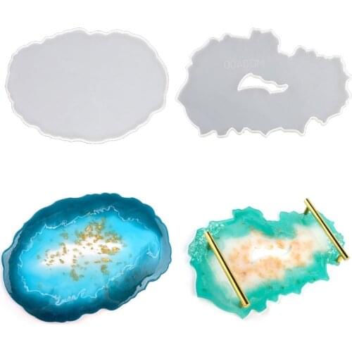 Irregular Big Plate Resin Mold Oversized Fruit Disc Tray Resin Mold Art Crafts F3MF