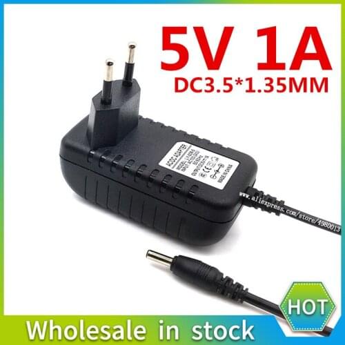 NEW 5V1A AC 100V-240V Converter Adaptor DC 5V 1A 2000mA Power Supply adapter EU/US/UK Plug DC 5.5mm x 2.1mm