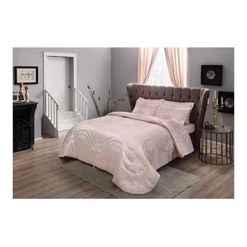Tac Artemis Powder Blanket Duvet Cover Set-Duvet Cover: 200x220 cm Bed sheet: 240x260 cm Pillow Case: 50x70-4 Pieces