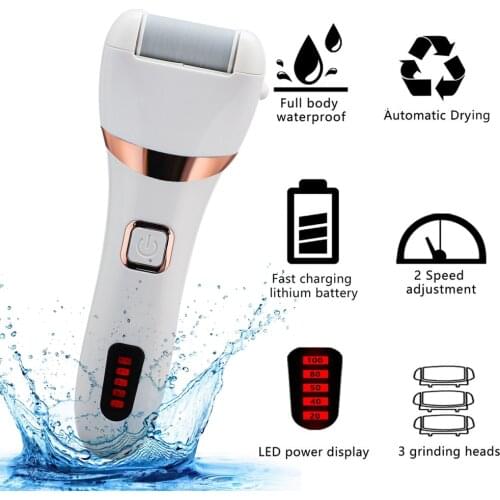 Portable Electric Foot File Two-Speed Adjustment Pedicure Tools Dead Skin Callus Remover USB Foot Grind Machine Foot Care Tool