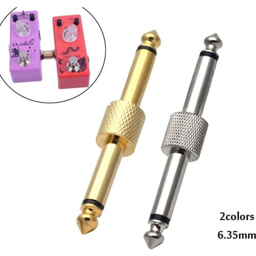 Guitar Effects Pedal Connector Coulper Jack Interface Cable Adaptor Electric Pedal Board 6.35 Mm 1/4 Inch Audio Extension Cord