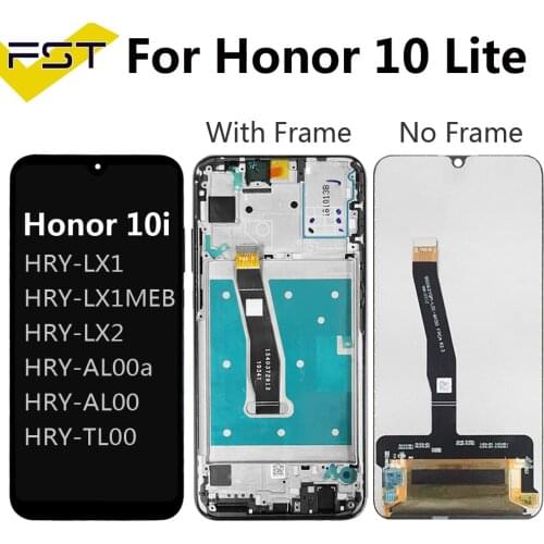6.21''For Huawei Honor 10 Lite Honor 10i LCD Touch Screen Digitizer with Frame Global Version 6.21" HRY-LX1 HRY-LX2 HRY-L21