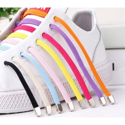 1 Pair No Tie Shoelaces Elastic Shoe Laces Outdoor Casual Sneskers quick and easy Flat Shoelace Kids Adults Unisex Shoe laces