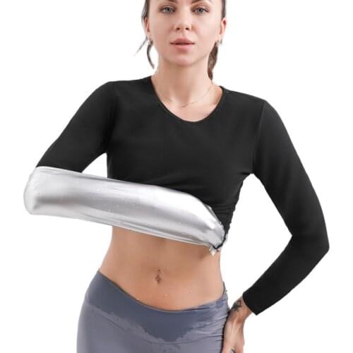 Hot Thermo Body Shaper Suits Slimming Long Sleeve Shirt Workout Sweat Sauna Vest Arm Abdominal Trainer Weight Loss Fat Burner