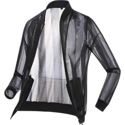 Outdoor Mens Sports Run Waterproof Anti-ultraviolet Skin Clothing Quick-dry Sun Protection Ultra-thin Jacket Summer Large Size