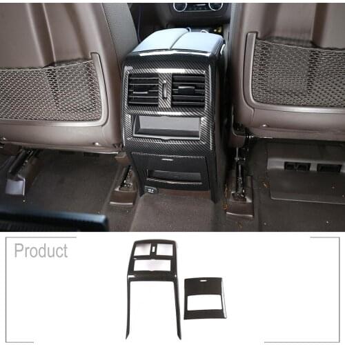 For Benz ML GL GLE GLS W166 X166 2013 - 2019 Car Interior Rear Row Air Conditioning Outlet Vent Protection Frame Cover Trim