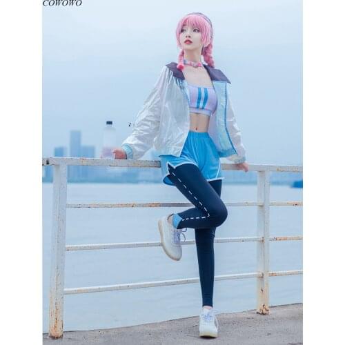 Anime!Arknights Blue Poison Shoal Beat Battle Suit Sportswear Uniform Cosplay Costume Halloween Party Role Play Outfit For Women