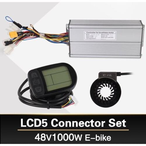 48V 1000W 40A Controller LCD LCD5 display Meter PAS Set E-bike Conversion kit Sine wave Hall Sensor KT series