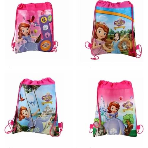 1Pc Disney Frozen Avengers Mickey Party Non-woven Gift Bag Travel School Backpack Baby Shower Birthday Gift Drawstring Pocket