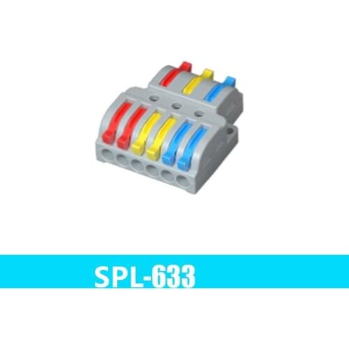 1PCS Wire Connector Mini Fast Universal Wiring Electrical Cable Conector LED Lamp Push In Terminal Block PCT-222 SPL-633/-933 42
