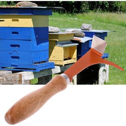10PCS Beekeeping Beehive Wholesale Cut Honey Scraper Uncapping Fork Wooden Handle Knife Bees King Tools Bee Apiculture Supplies