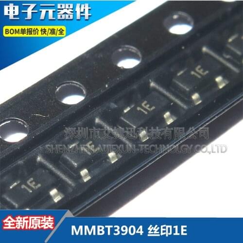 1000PCS 100% New and original MMBT3904 Silkscreen1E SOT-23 NPN switching transistor in stock