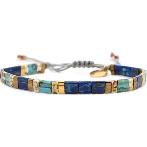 2021 New Couple Summer Bracelet Bohemian Retro Hand-woven TILA Beaded Jewelry Couple Bracelet