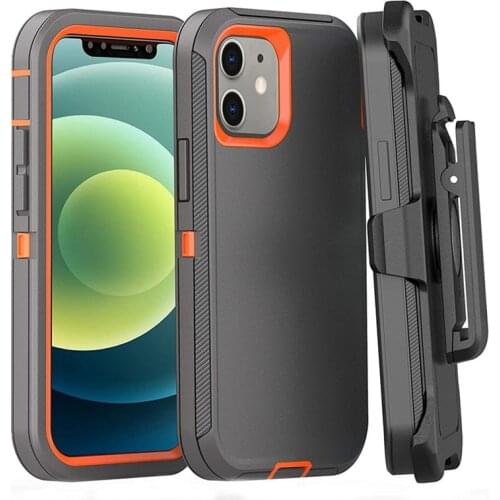 3 in 1 Rubber Hybrid Heavy Defend Shockproof Full Coverage Case Cover for iPhone X XS Max XR 6 6S 7 8 Plus 5 5s SE 12 11 Pro Max