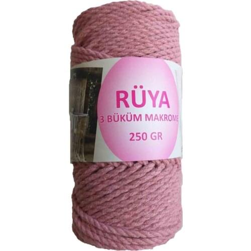 3 twist Makrome İpi Color Rose Color No:2