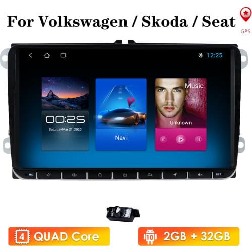 Android 10 Double 2 Din Car Multimedia Player GPS Navigation for Volkswagen VW golf passat b6 Touran polo sedan Tiguan jetta