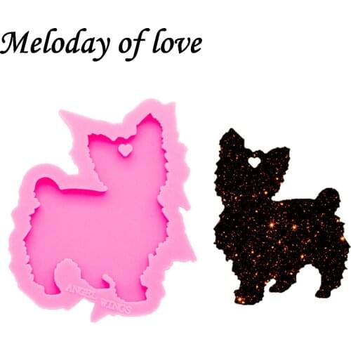 Shiny Glossy Animal goat silicone mold diy cat epoxy resin molds jewelry making custom mould keychain DY0164