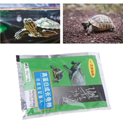 C5AC 20g High Protein Spirulina Wheat Soybean Aquarium Tortoise Turtle Food Improve Immunity Healthy Delicious Feed Home Fish