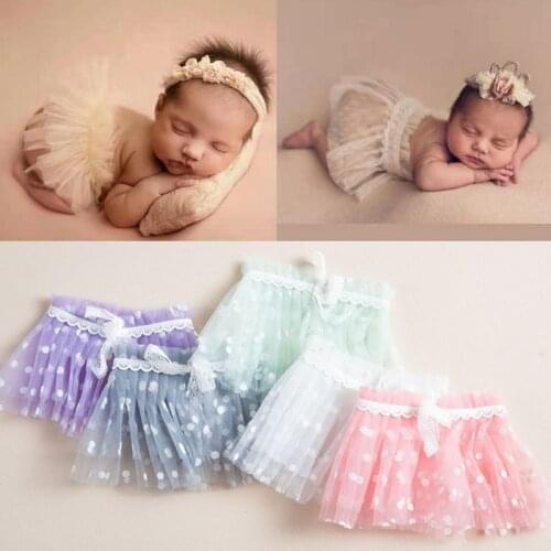 Baby Newborn Photography Props Baby Girl Lace Dress Romper Bodysuits Outfit Photography Clothing