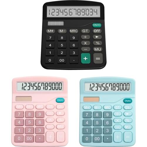 12 Digits Electronic Calculator Large Screen Desktop Calculators Home Office School Calculators Financial Accounting Tools