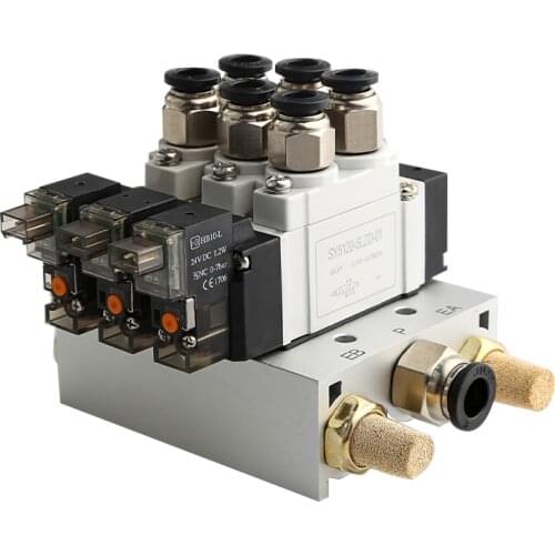 SY3120-5LZD 5F Solenoid valve combination Single electronically controlled cylinder control valve SY3120-5LZD-M5 SY SMC type