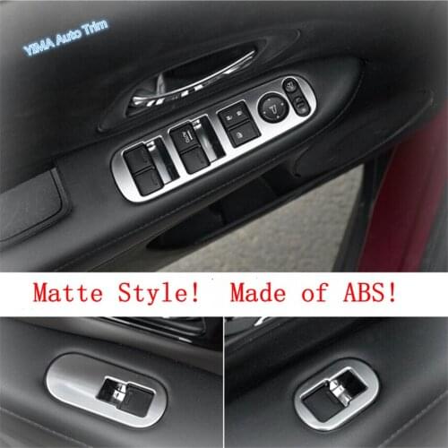 Lapetus Car Styling Inner Door Armrest Window Lift Button Panel Cover Trim Fit For Honda Vezel HR-V 2014 - 2019 ABS Carbon Fiber