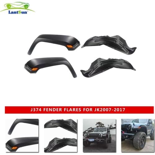 J374 Front Fender Flares Change from JL for Jeep Wrangler JK 2007-2017 LANTSUN
