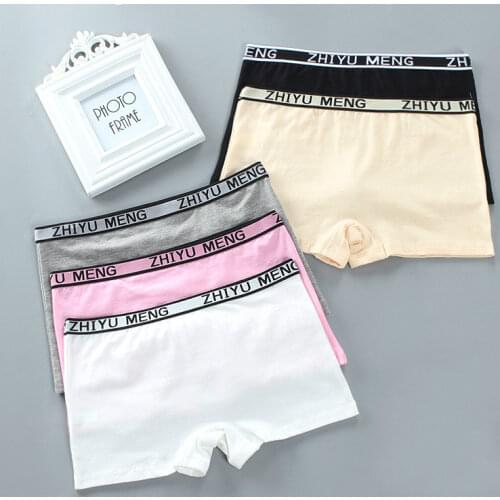 2Pc Children Underwear Cotton Panties Girl Teenager Thong Toddler Briefs 8-15T