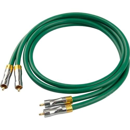MCINTOSH 4N oxygen-free copper RCA audio cable stereo hifi 2 rca listen 2 rca silver plated cable