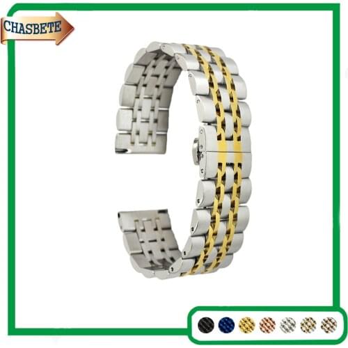 Stainless Steel Watch Band for Amazfit Huami Xiaomi Pace Bip 20mm 22mm Metal Strap Belt Wrist Loop Bracelet Black Silver Blue