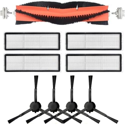 Washable Vacuum Cleaner Accessories Roller Brush for Xiaomi Dreame F9 or 1C Robot Vacuum Side Brush Hepa Filter Set