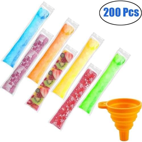 Disposable Ice Popsicle Molds Bags BPA Free Candy Freezer Tube Snacks Maker Pouch Freeze Pops