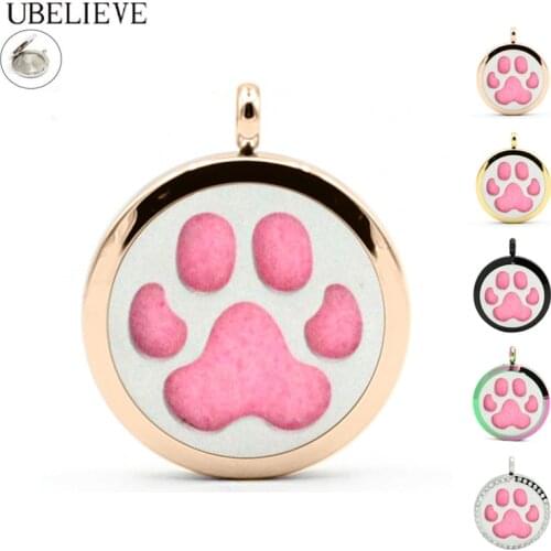 316L Stainless Steel Aromatherapy Diffuser Necklace 30mm Perfume Diffuser Necklace Hollow Essential Oil Pendant For Women