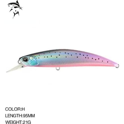 Fishing Lure 2021 SPEARHEAD RYUKI 110 Wobbler Fishing Lure 110mm 21g Plastic Sinking Minnow Bass Pike Artificial Hard Bait