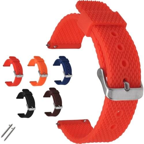 Silicone Sport Watch Strap for Samsung S4 S3 S2 Huawei Watch GT Smart Replacement Watchband Waterproof Bracelet 18 20 22mm 24mm