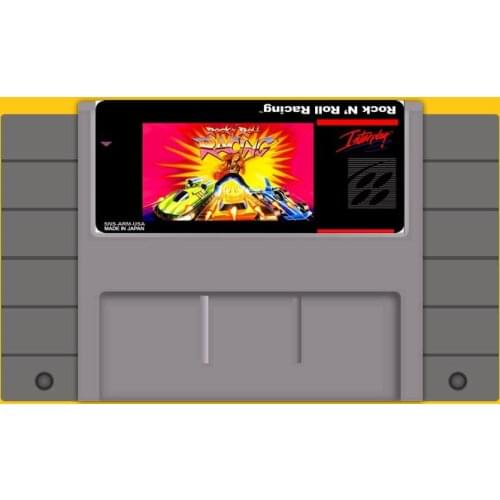 Rock N Roll Racing 16 bit Big Gray Game Card For USA NTSC Game Player